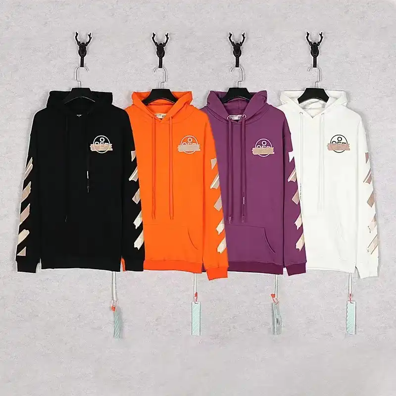 OFF-WHITE Diagonal Stripe Hoodie [4 styles]