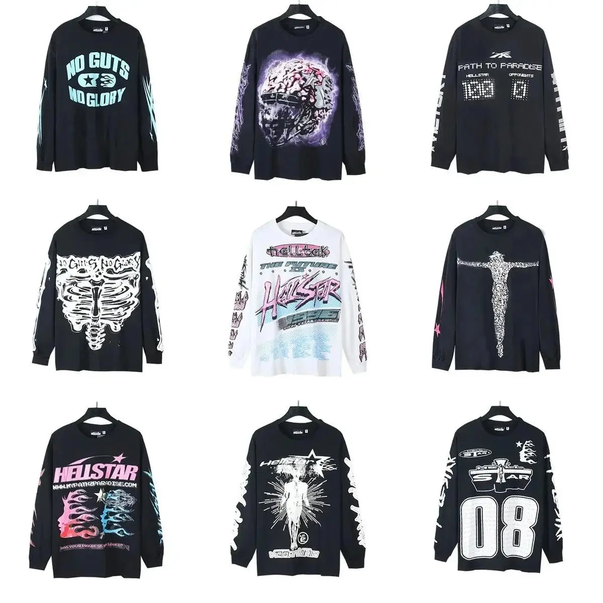 Hellstar Long Sleeve Sweaters [40 styles]
