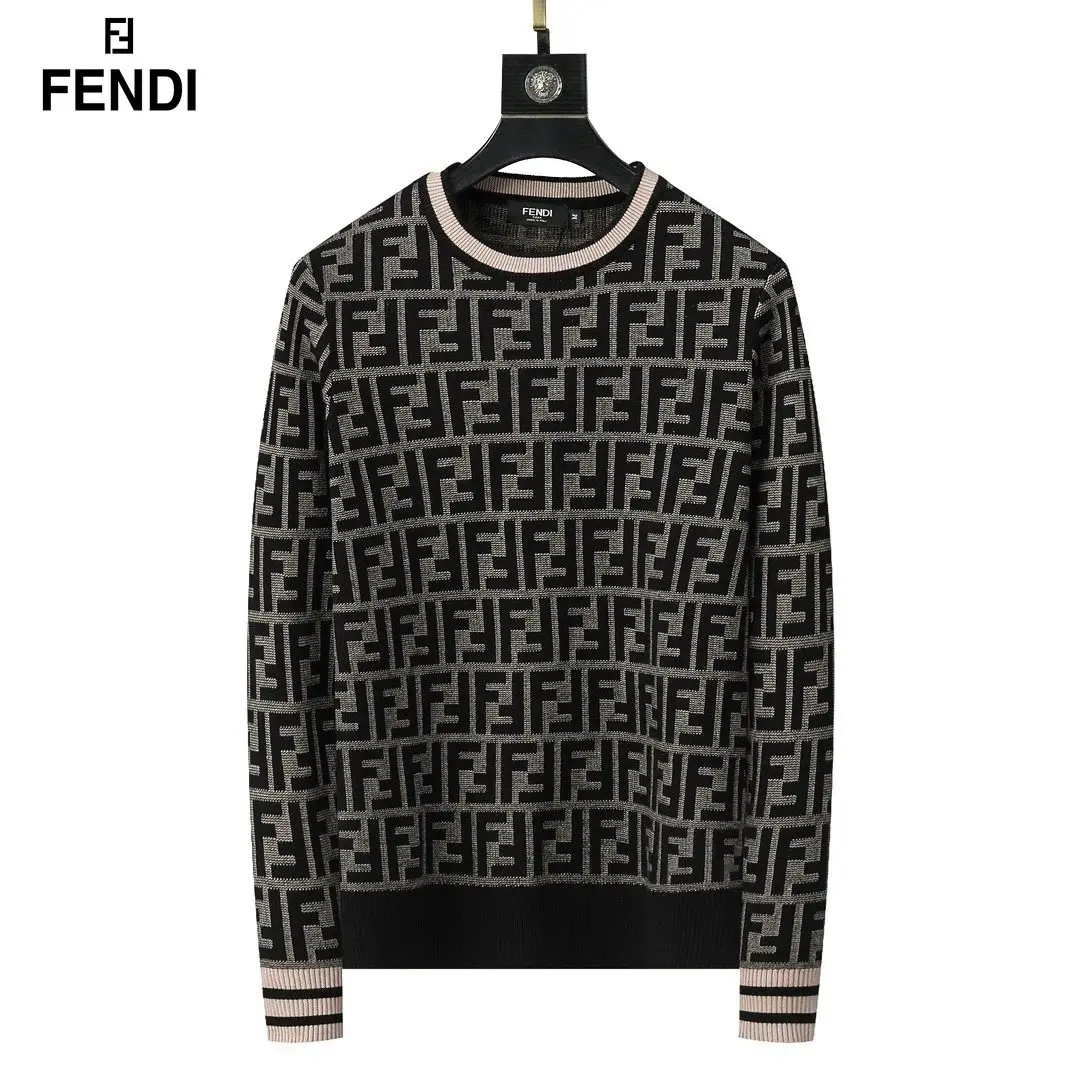 Fendi FF Logo Sweater / Fendi Roma Sweater / Houndstooth Pattern Sweater [4 styles] — foto 3 de 4