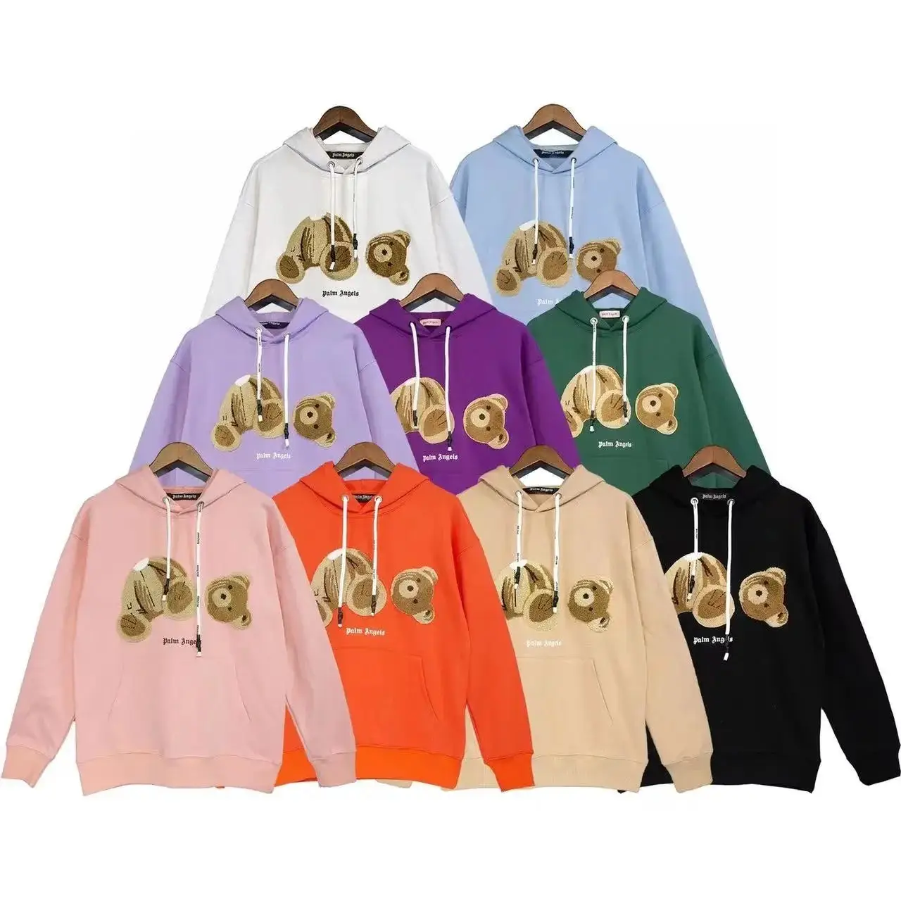 Palm Angels Teddy Bear Hoodie [9 Colors]