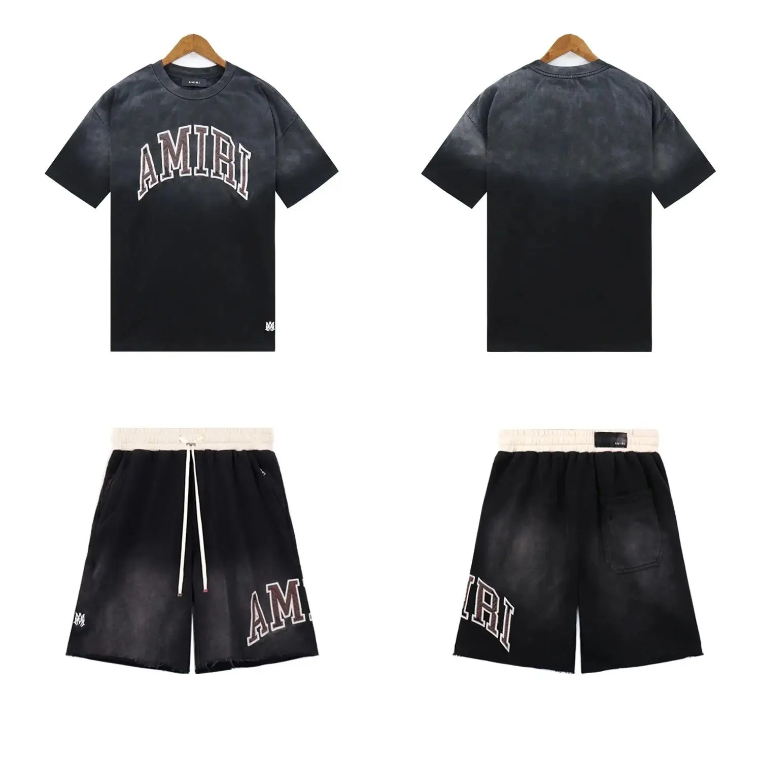 AMIRI Arch Logo Hoodie/T-Shirt/Shorts Set [12 styles] — foto 3 de 5