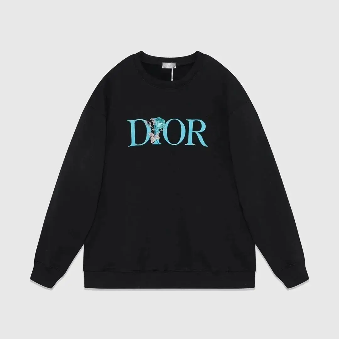 Dior Lucky Dior Long Sleeve Colorful Printed Round Neck Casual Top [15 styles] — foto 2 de 14