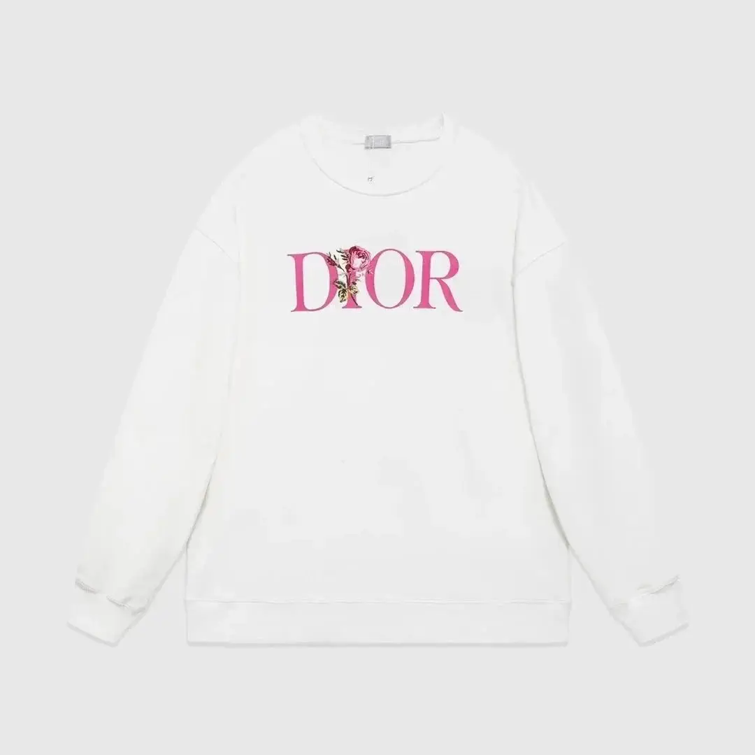 Dior Lucky Dior Long Sleeve Colorful Printed Round Neck Casual Top [15 styles] — foto 3 de 14