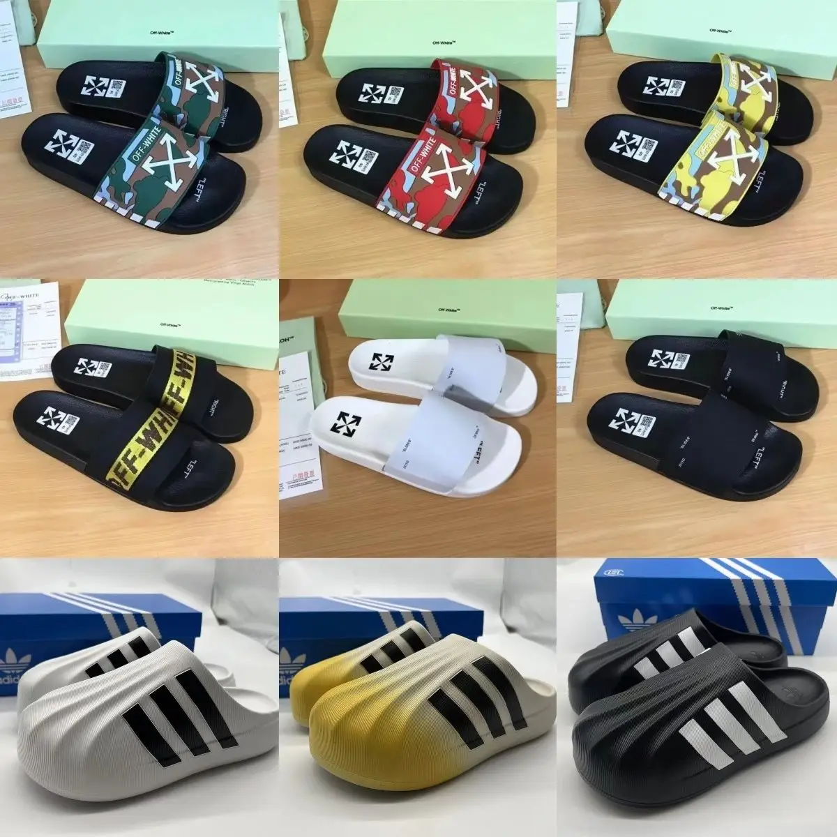 Off White Slippers [30 styles]